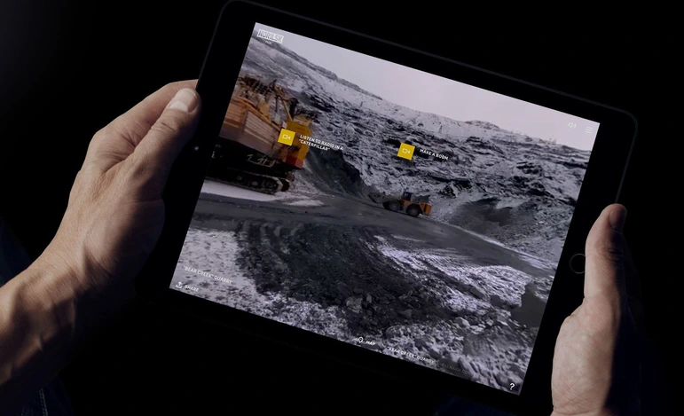 Interactive web-doc video on a tablet